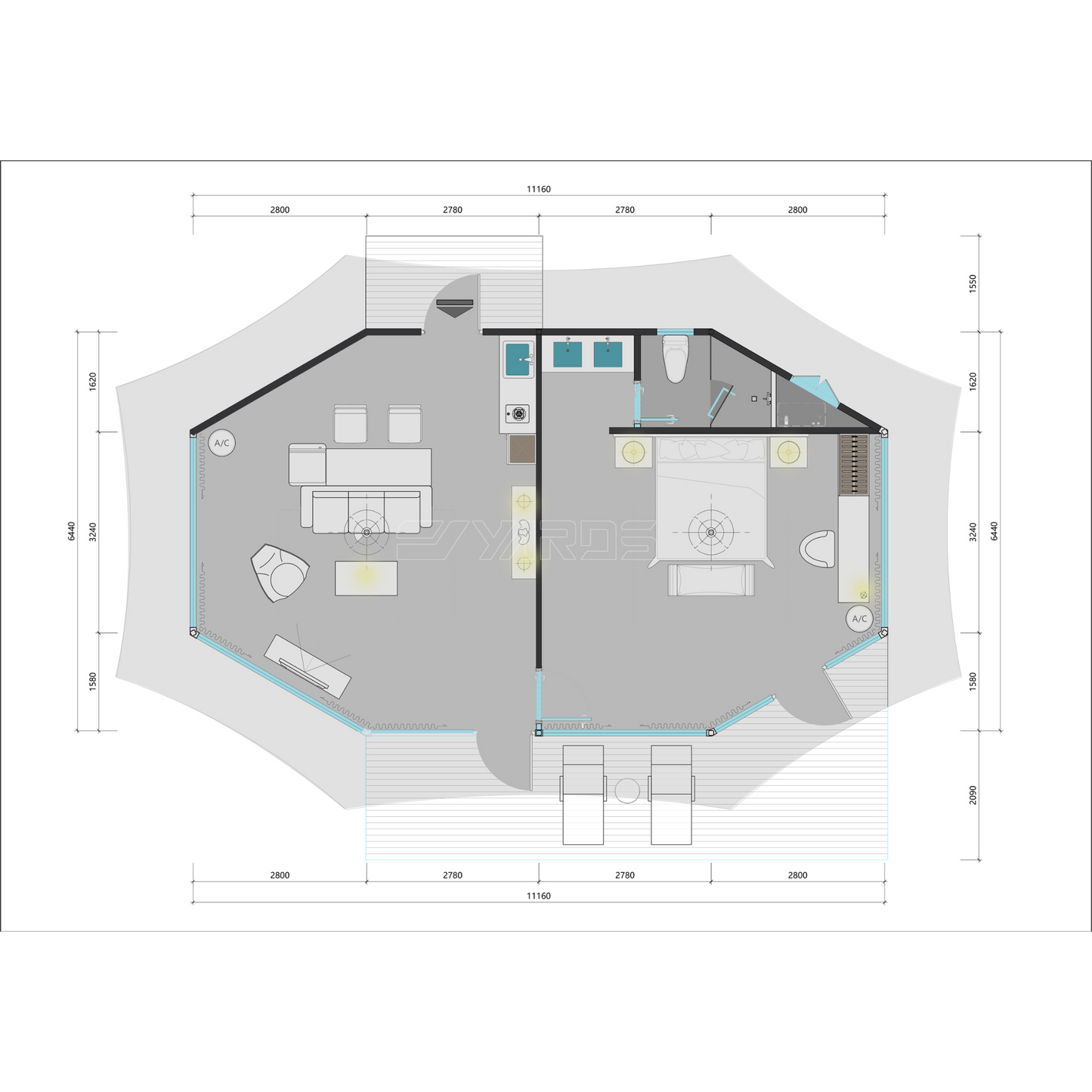 Z64 - Luxury Z Series Safari Lodge Tent