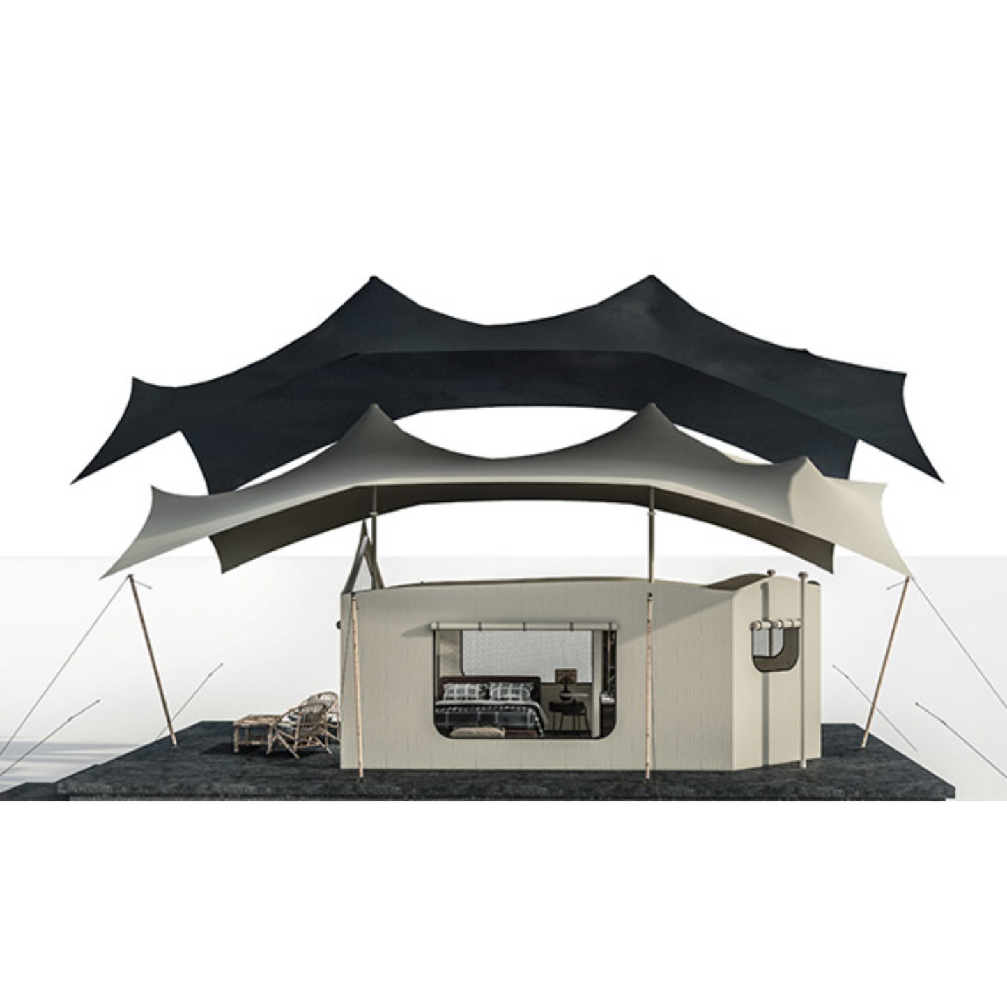 DR69 - Extra-Large Double Room Safari Tent