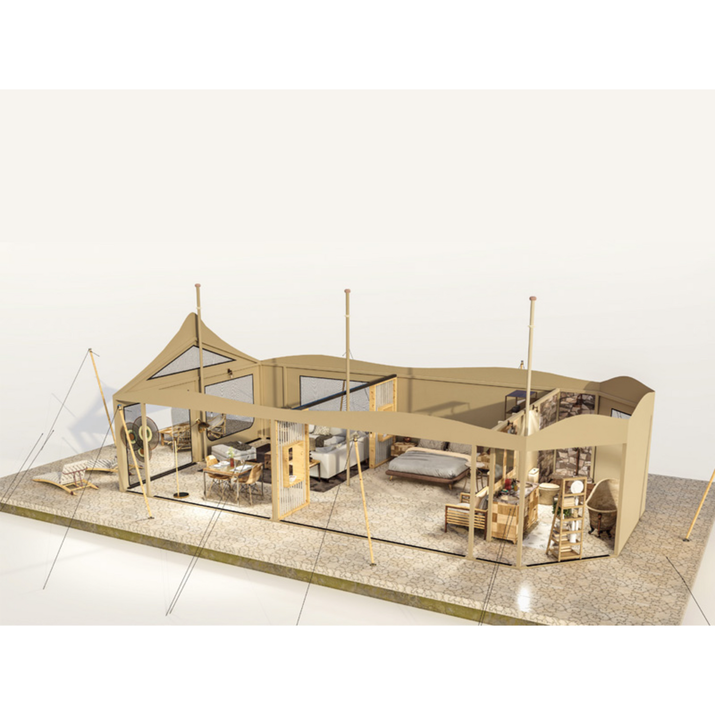 DR69 - Extra-Large Double Room Safari Tent