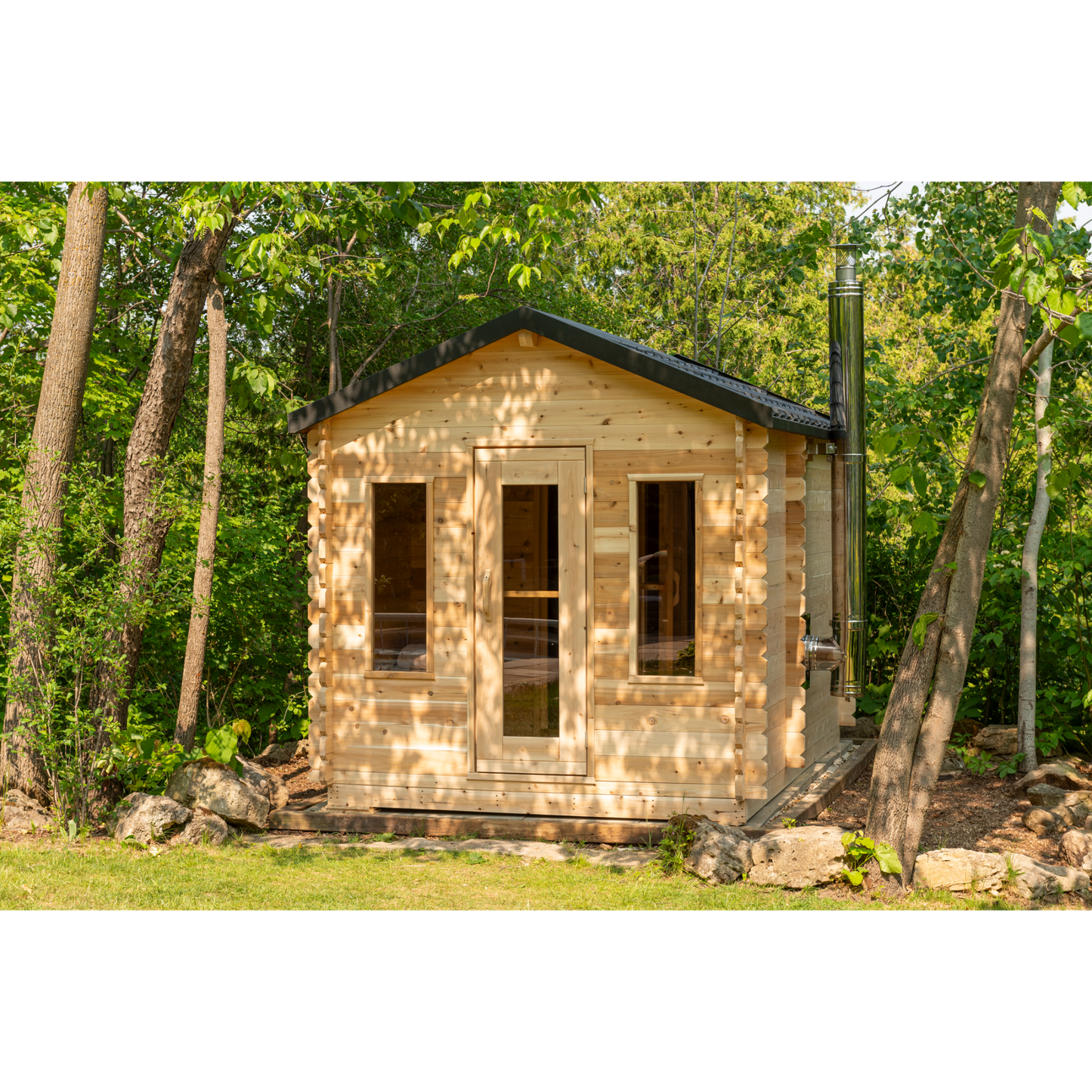 CT GEORGIAN CABIN SAUNA WITH CHANGEROOM