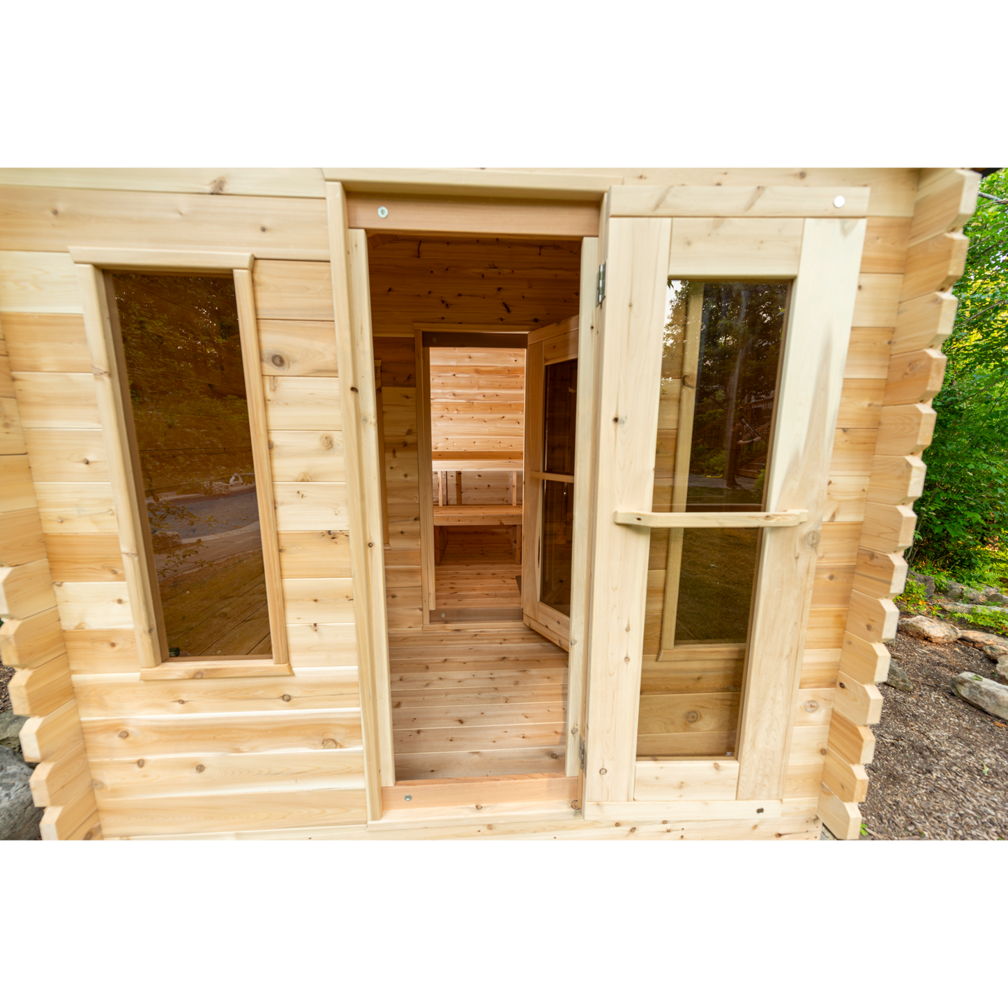 CT GEORGIAN CABIN SAUNA WITH CHANGEROOM