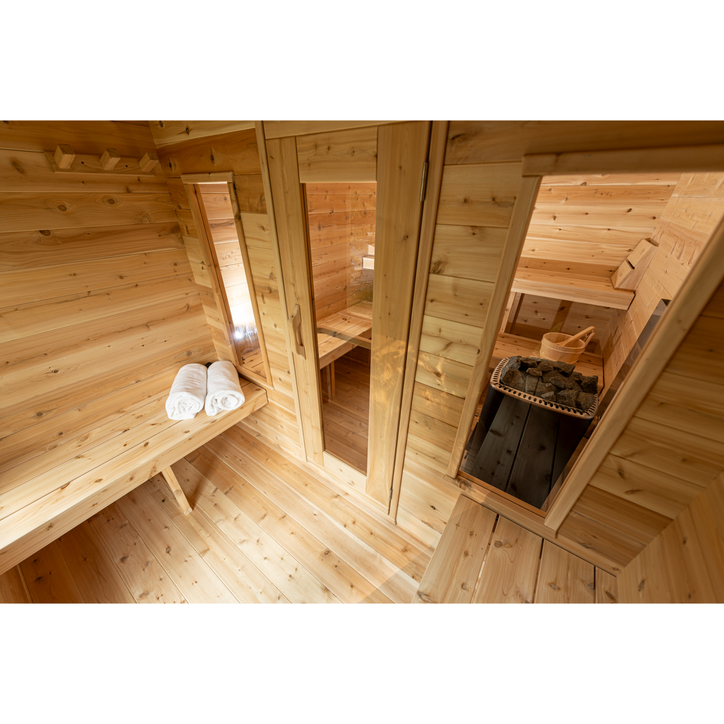 CT GEORGIAN CABIN SAUNA WITH CHANGEROOM