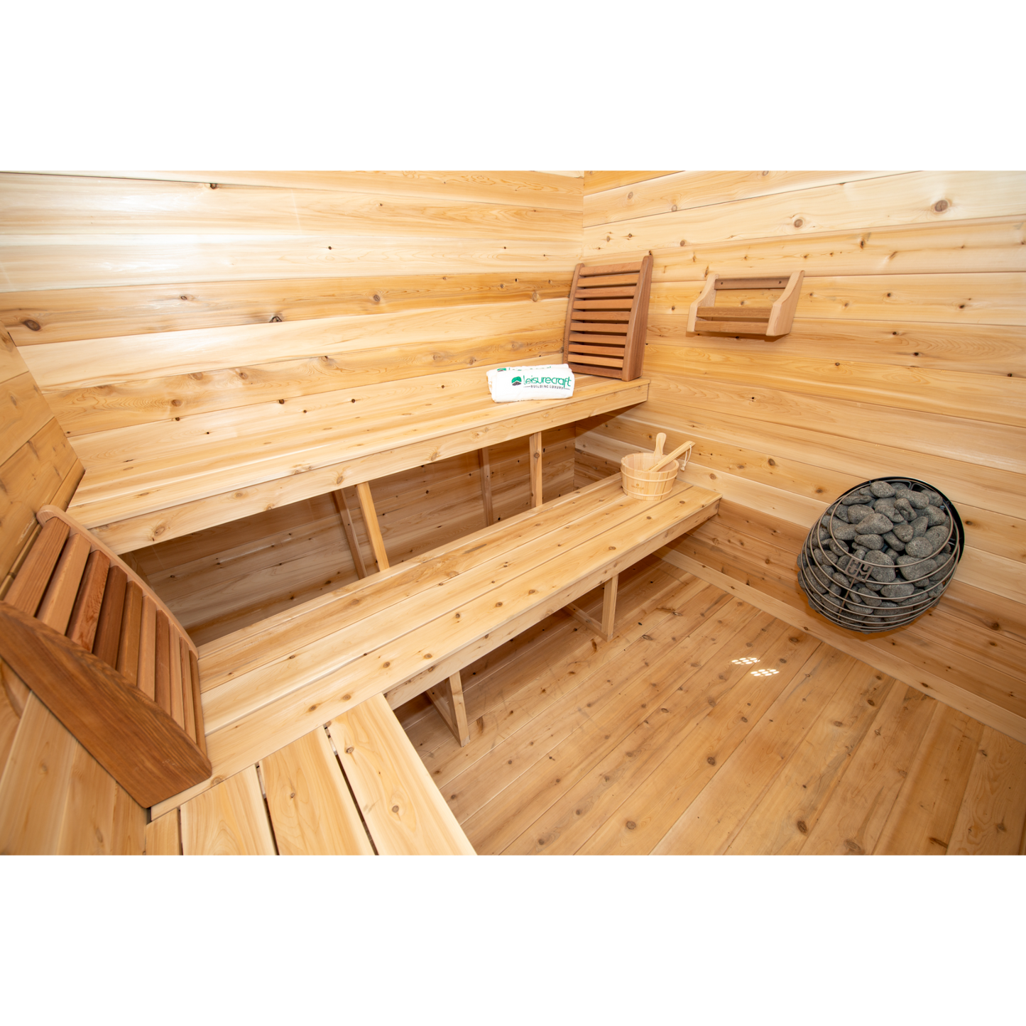 CT GEORGIAN CABIN SAUNA WITH PORCH