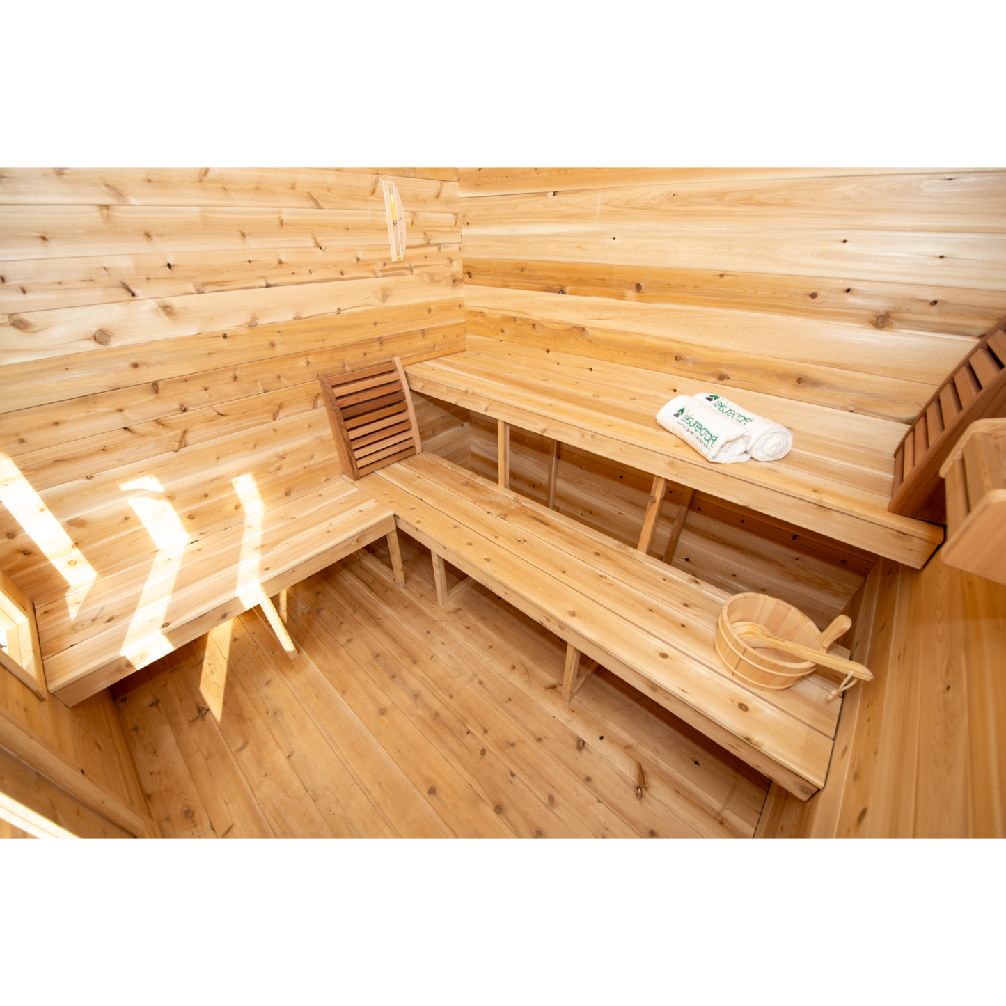 CT GEORGIAN CABIN SAUNA WITH PORCH