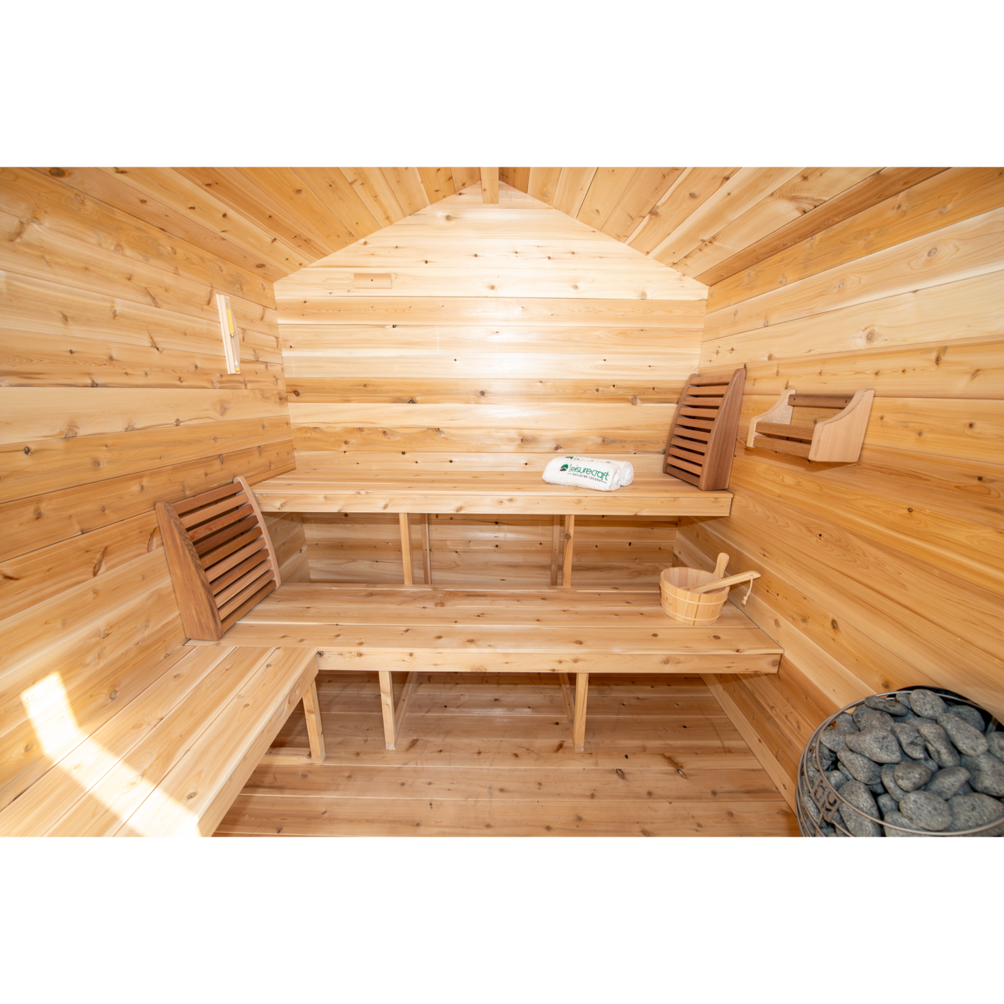 CT GEORGIAN CABIN SAUNA WITH PORCH