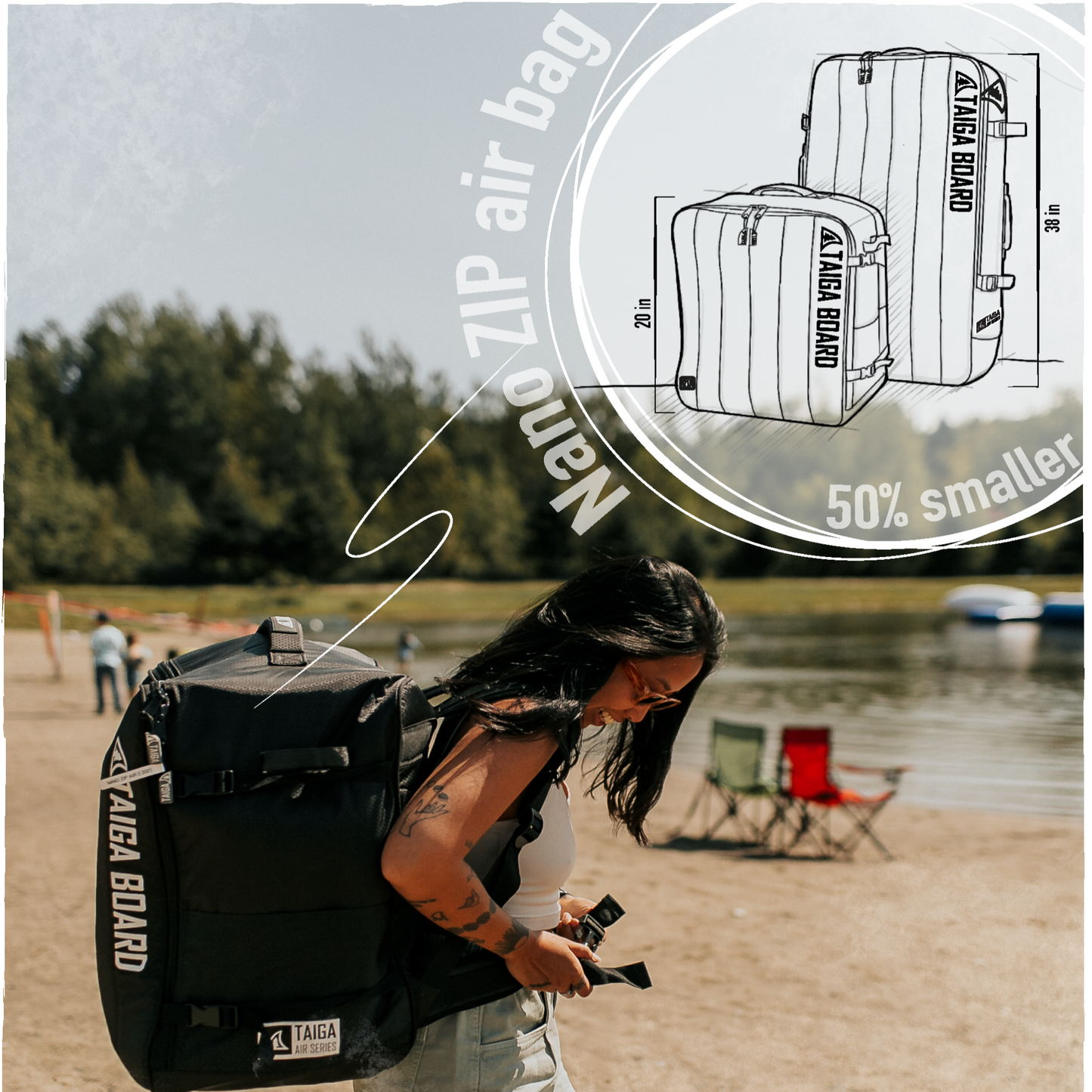 NANO ZIP AIR 9'8'' - INFLATABLE PADDLE BOARD