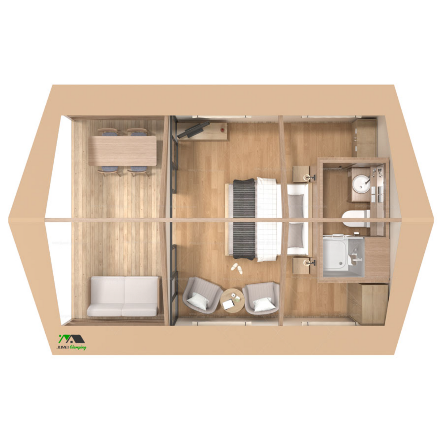 C45 - High Quality Safari Tent