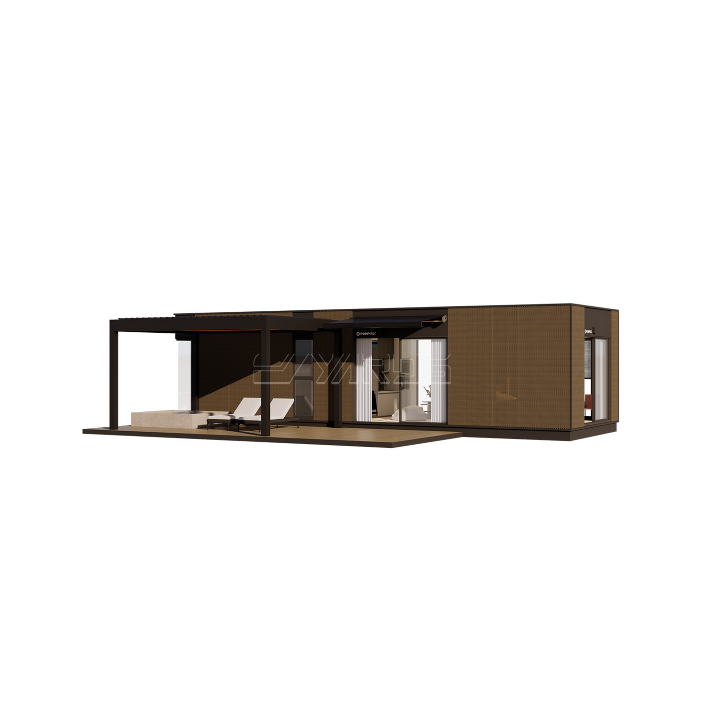 LH48 Two Bedroom Tiny House – Luxury Modular Vacation Unit