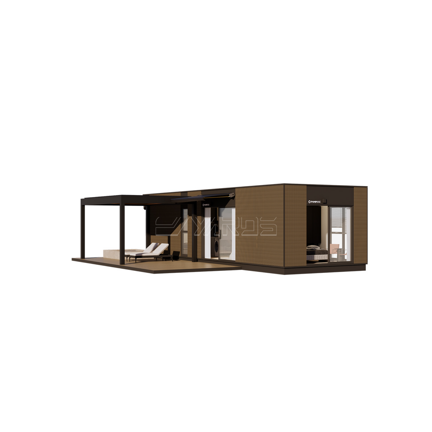 LH48 Two Bedroom Tiny House – Luxury Modular Vacation Unit
