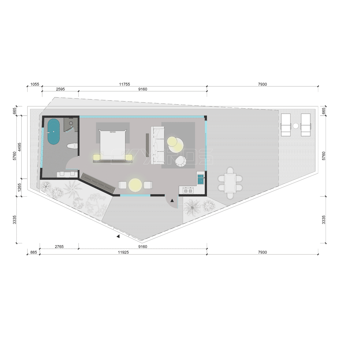 FR Luxury Tiny House With Grand Terrace