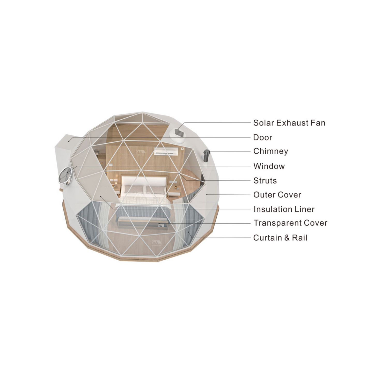 8M Glamping Dome