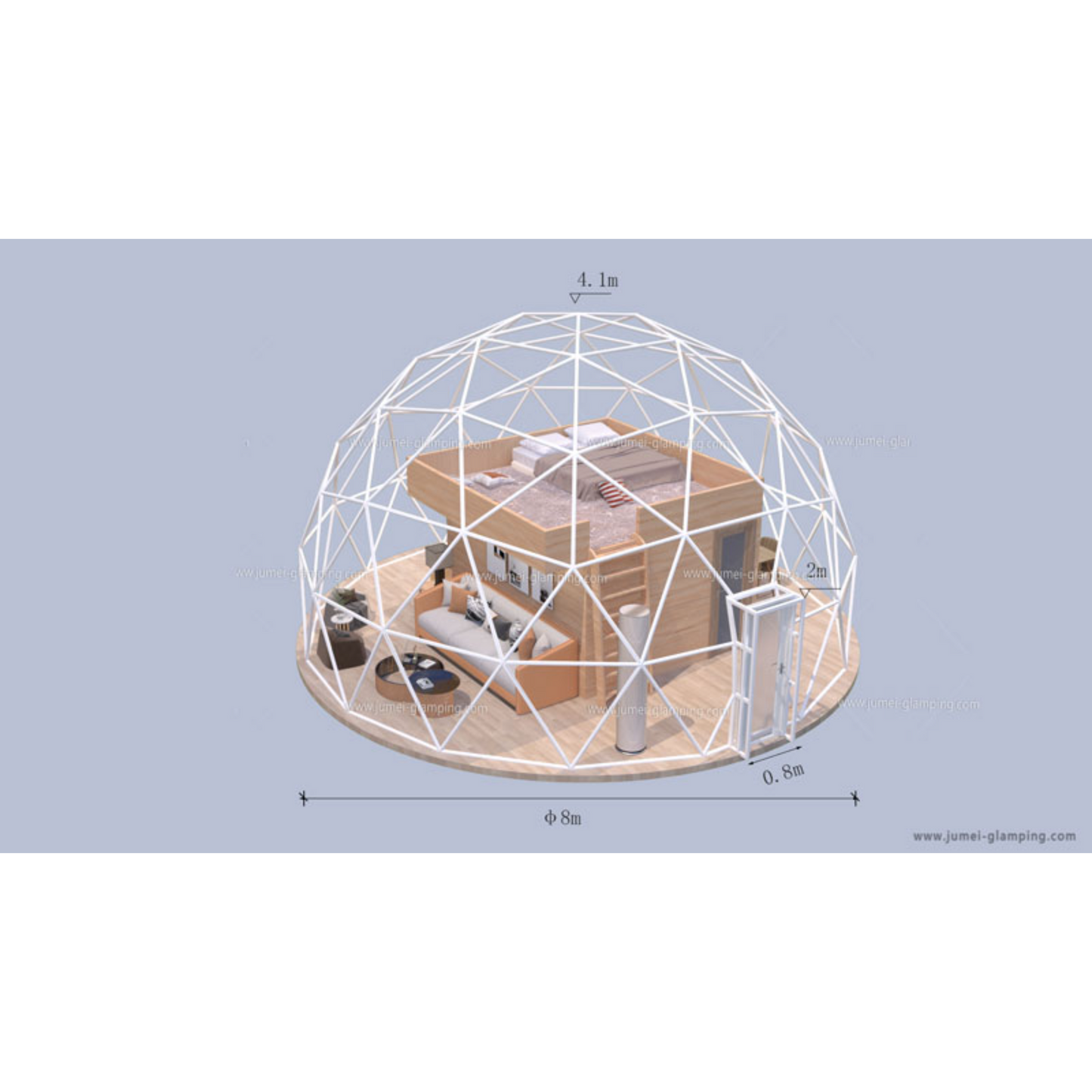 8M Glamping Dome