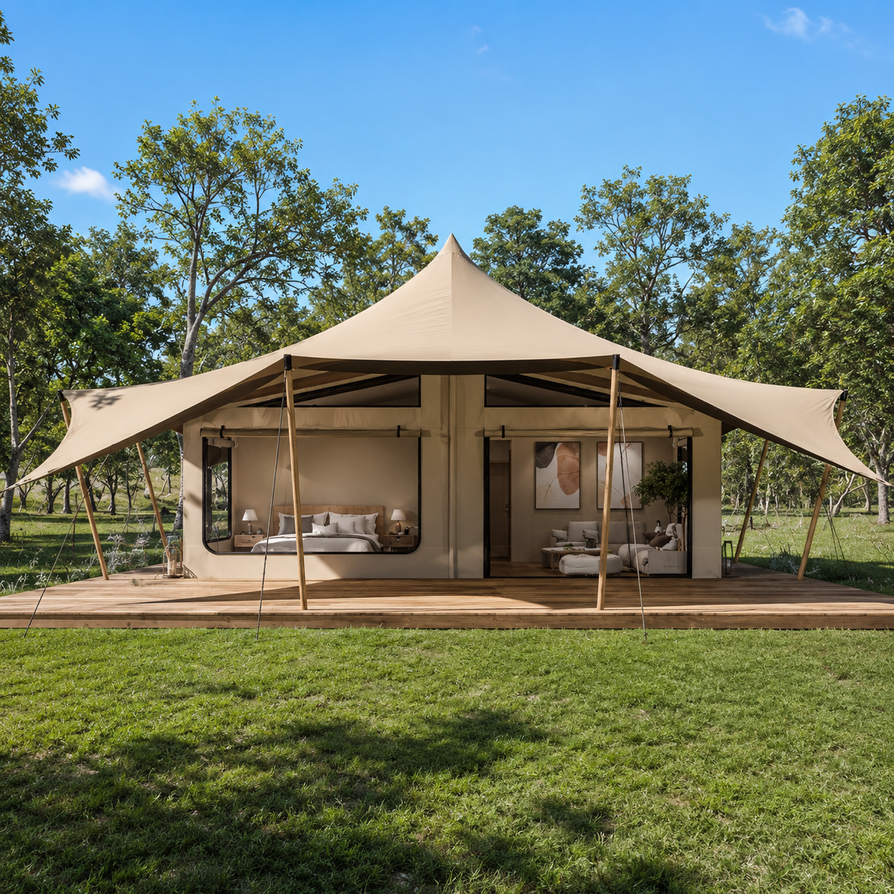 DR55 - Large Double Room Stretch Tent