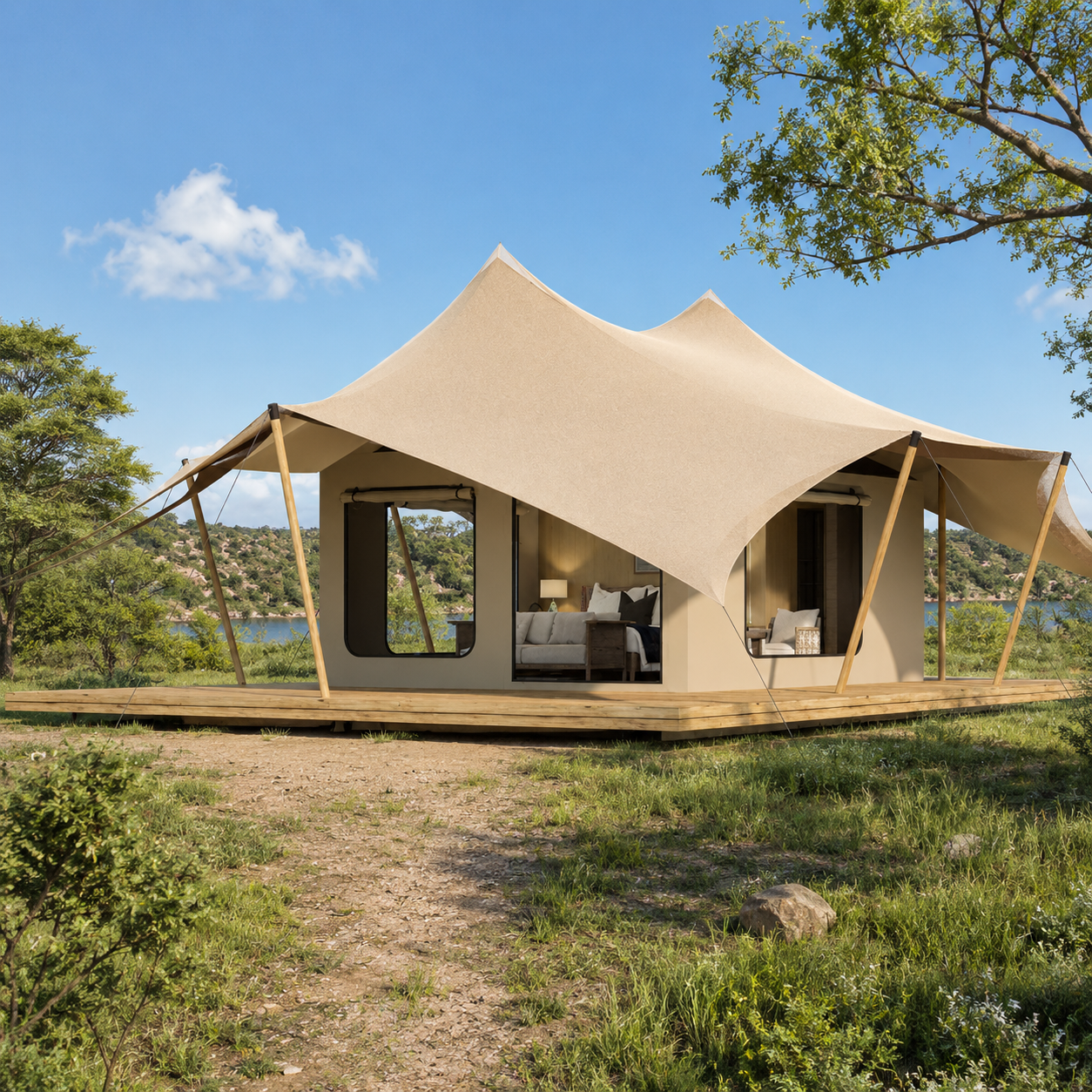 DR69 - Extra-Large Double Room Stretch Tent