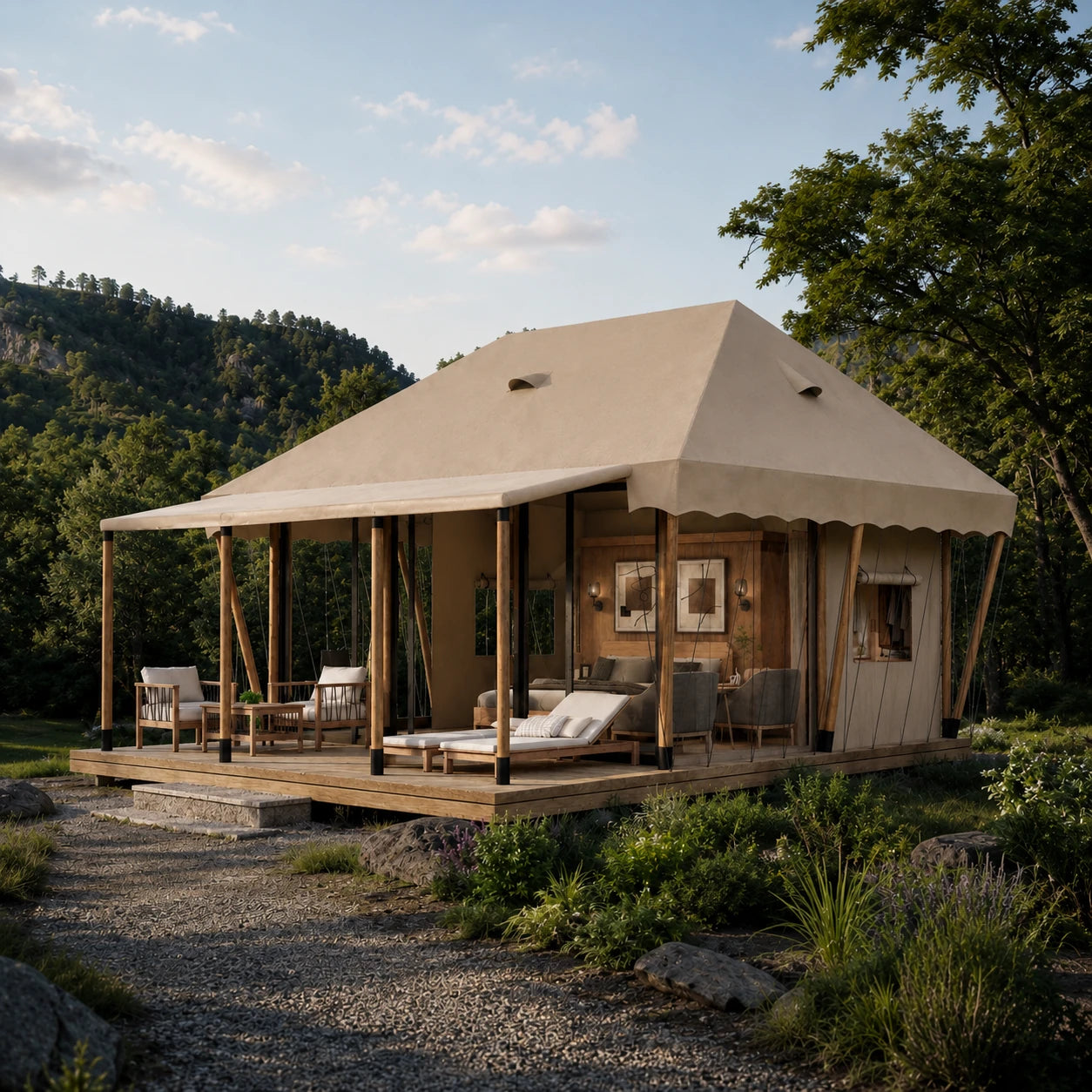 SX25 - Compact Glamping Safari Tent