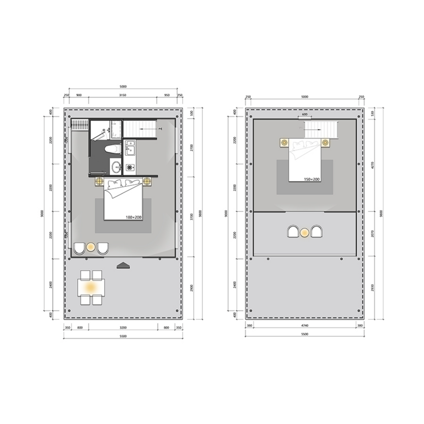 BGL45 - Deluxe Two-Story Safari Tent