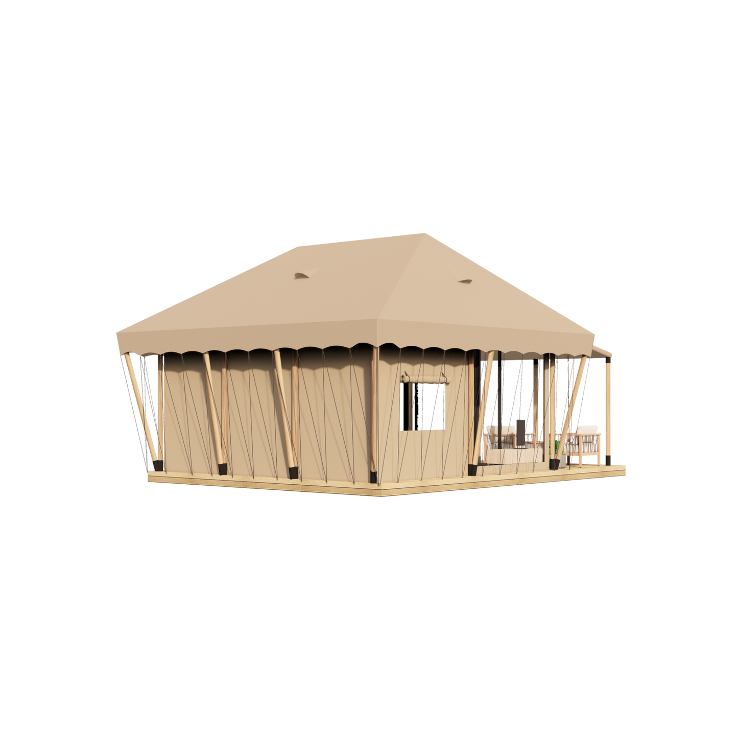 SX25 - Compact Glamping Safari Tent