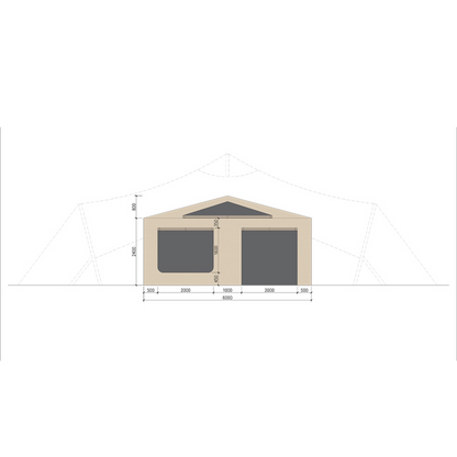 GR60 - High-Capacity Safari Tent Model