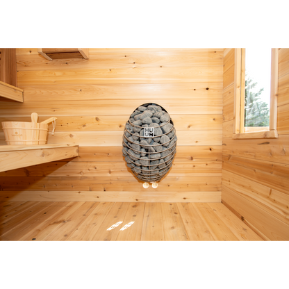 CT GEORGIAN CABIN SAUNA WITH PORCH