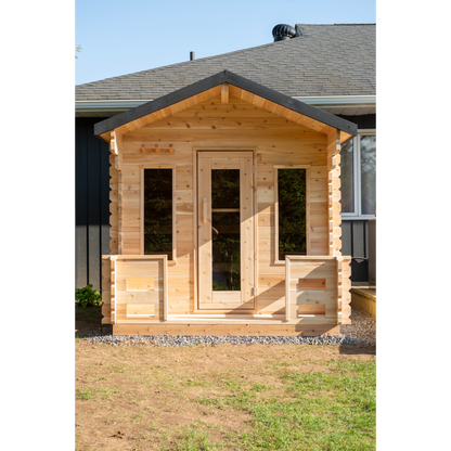 CT GEORGIAN CABIN SAUNA WITH PORCH