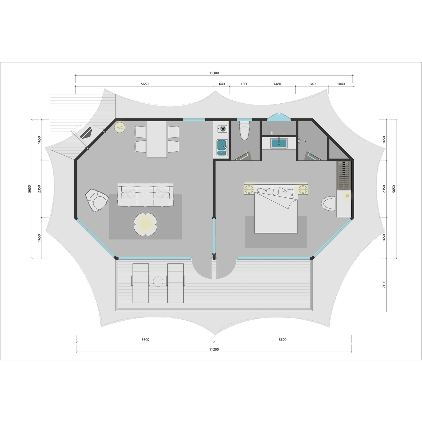 HM58 - Luxury H Series Safari Lodge Tent