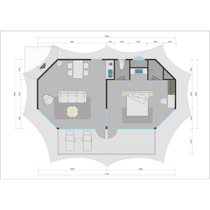 HM58 - Luxury H Series Safari Lodge Tent
