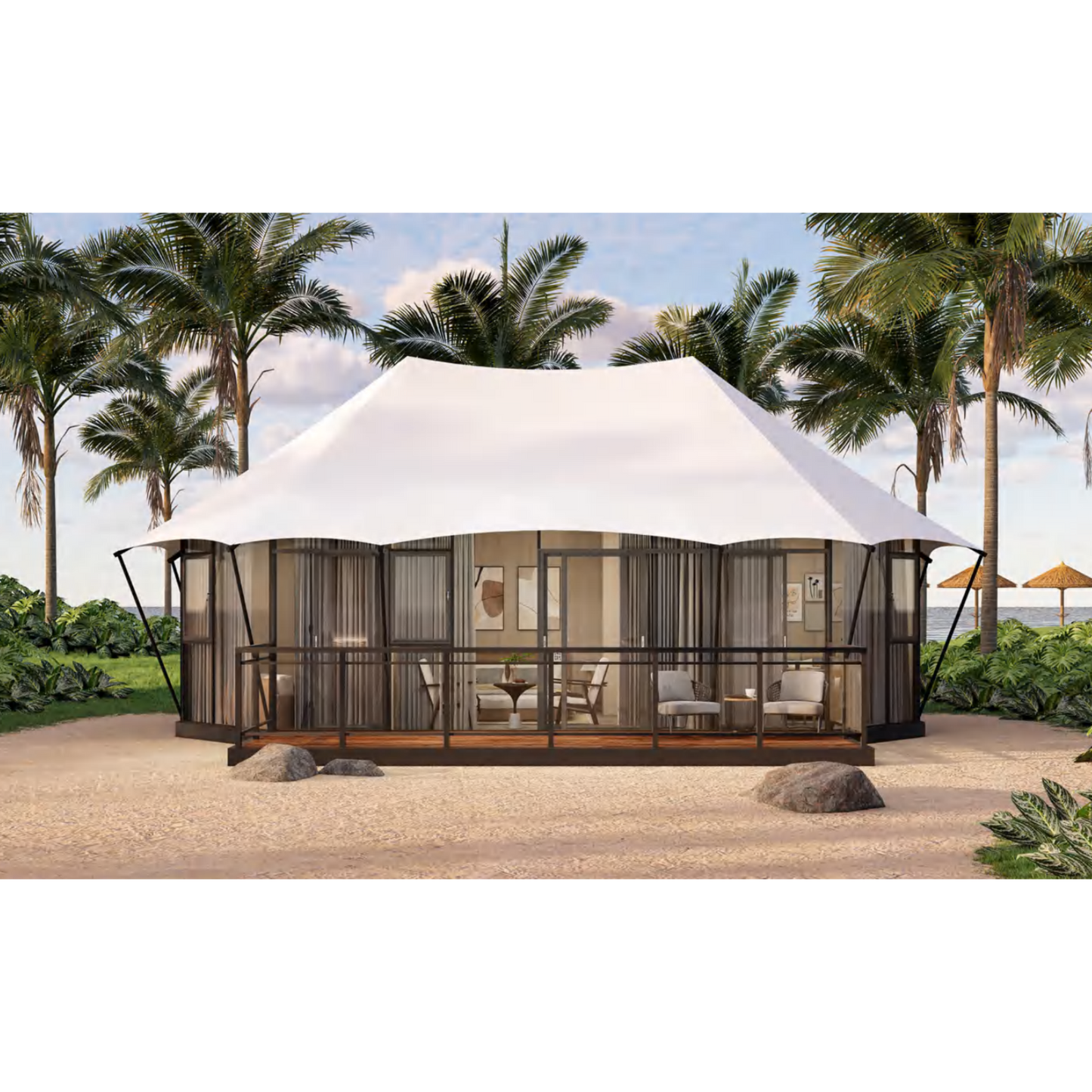 H58 - Medium-Sized H Series Safari Lodge Tent