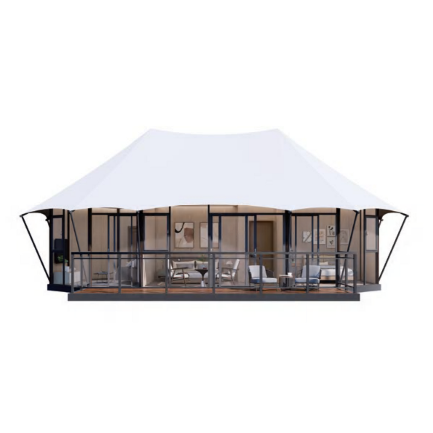 H58 - Medium-Sized H Series Safari Lodge Tent