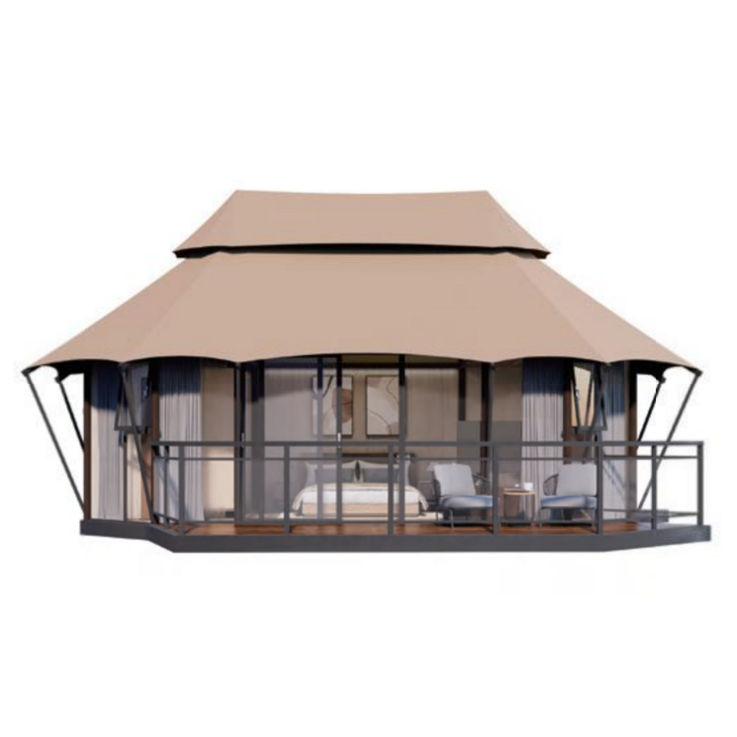 HX28 - Upgraded Luxury H Series Safari Lodge Tent