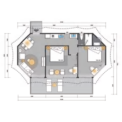 HX58 - Enhanced Luxury H Series Safari Lodge Tent