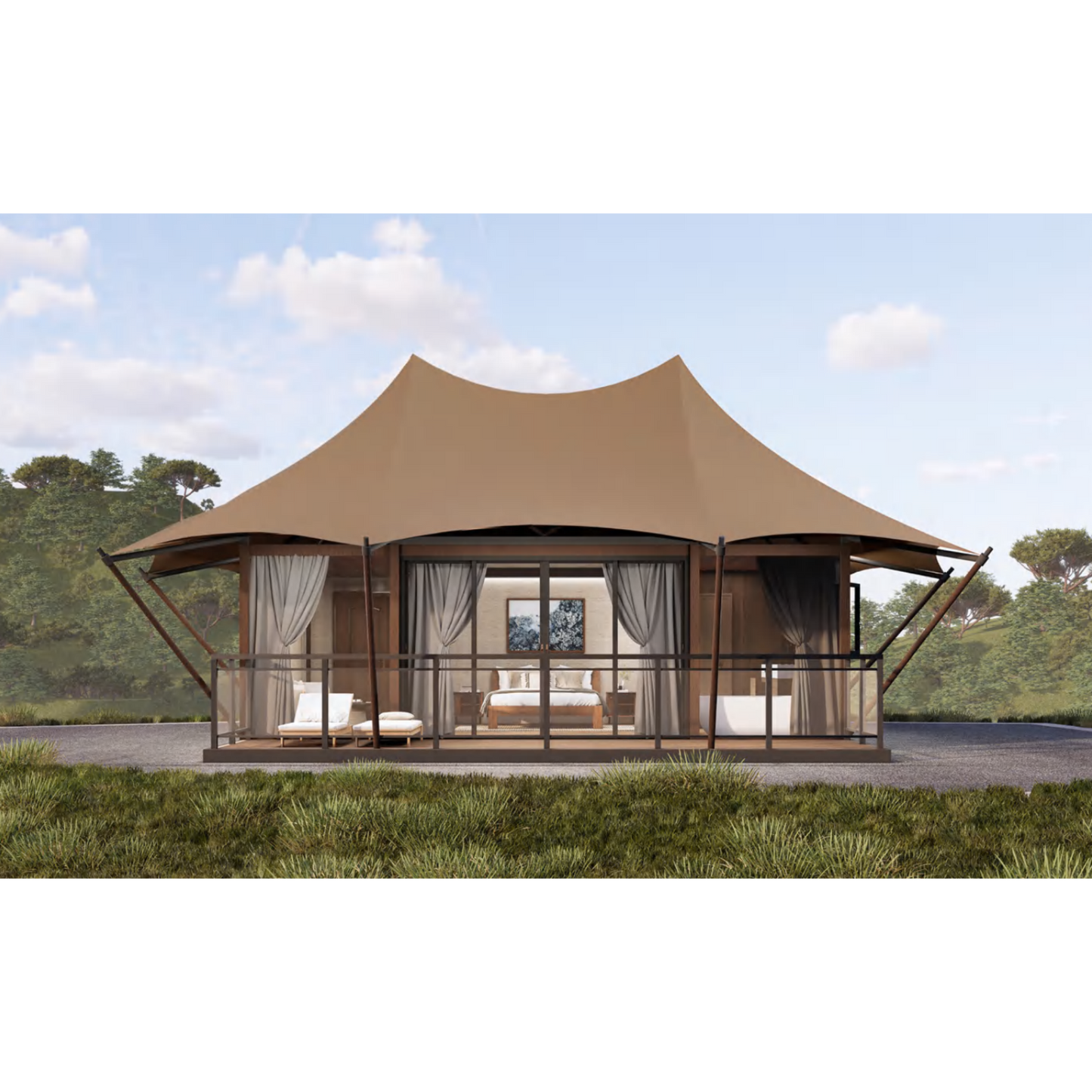 M40 - Medium Two-Peak M Series Safari Lodge Tent