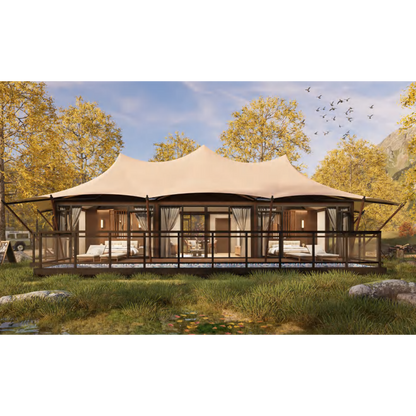 M74 - Large Three-Peak M Series Safari Lodge Tent