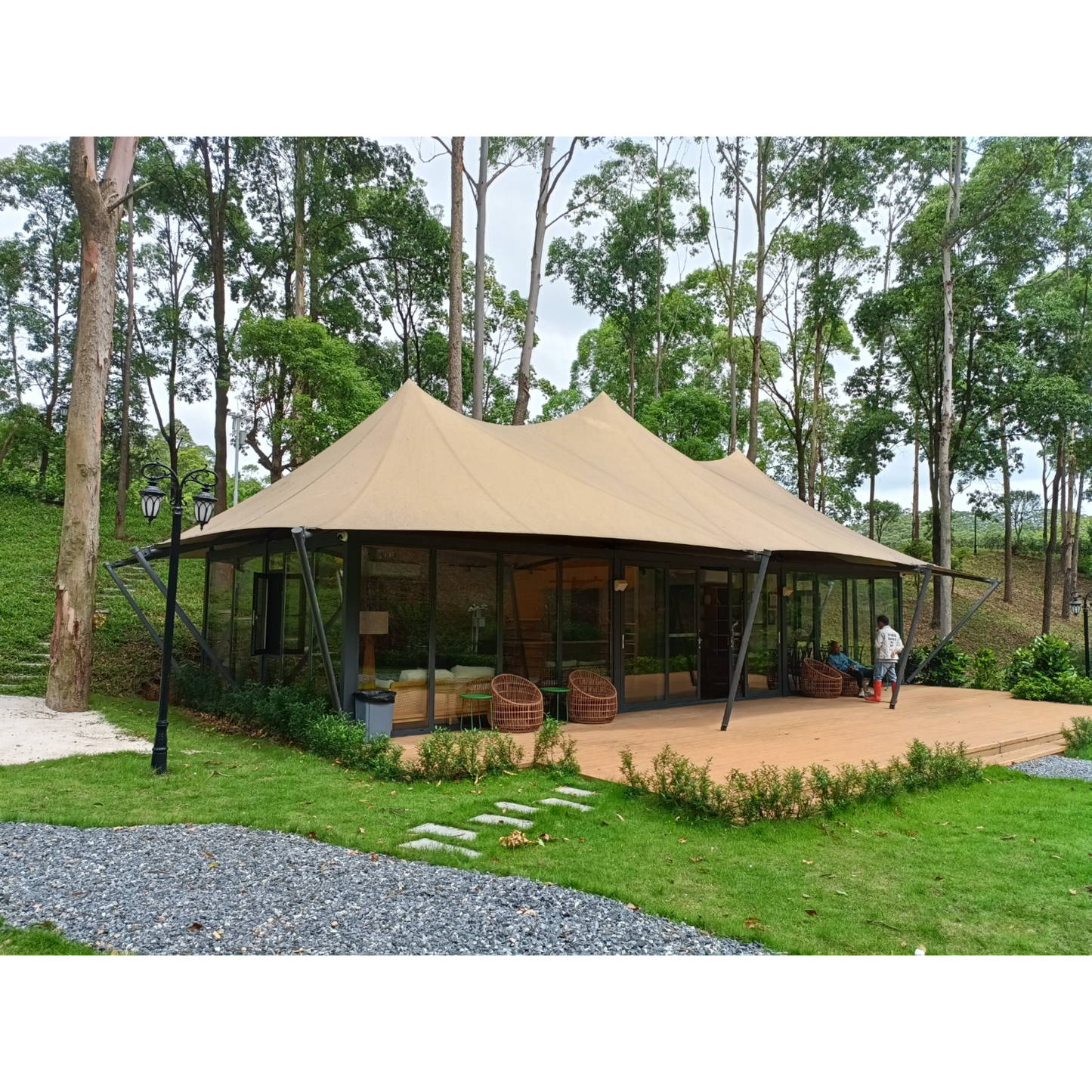 M74 - Large Three-Peak M Series Lodge Tent
