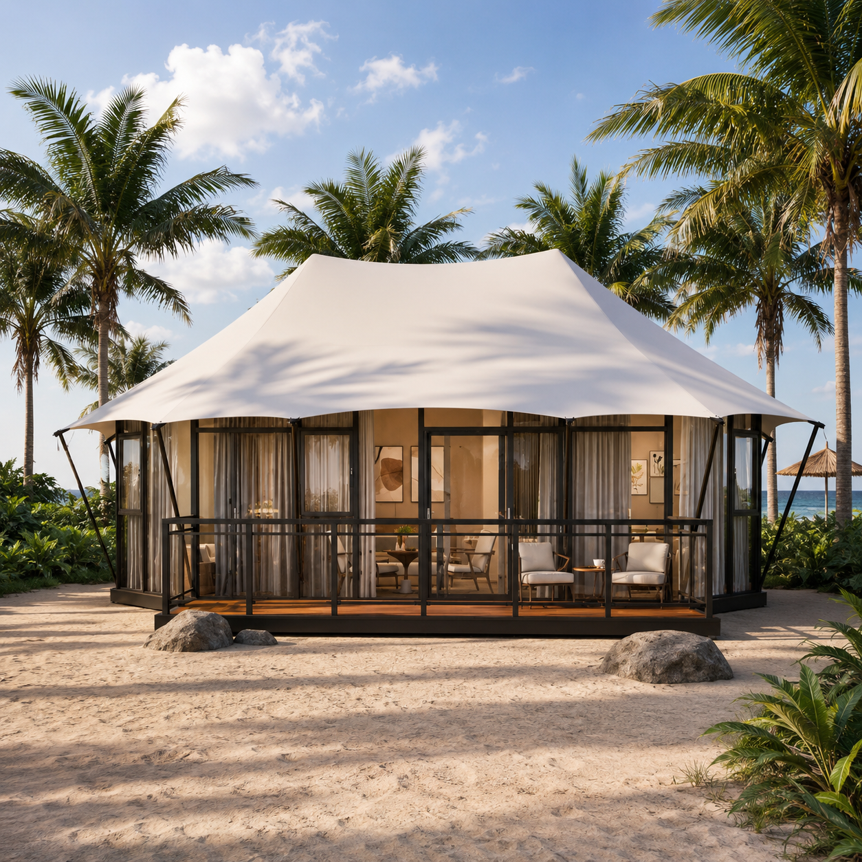 H58 - Medium-Sized H Series Safari Lodge Tent