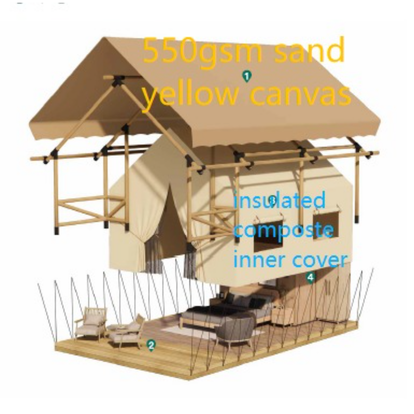 B32 - Compact Luxury Safari Tent