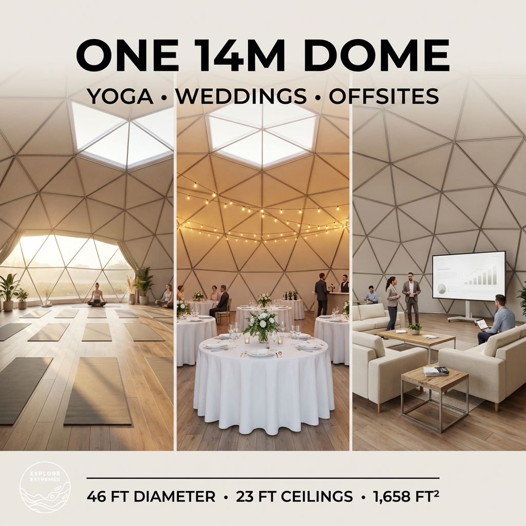 Custom 14M Glamping Dome