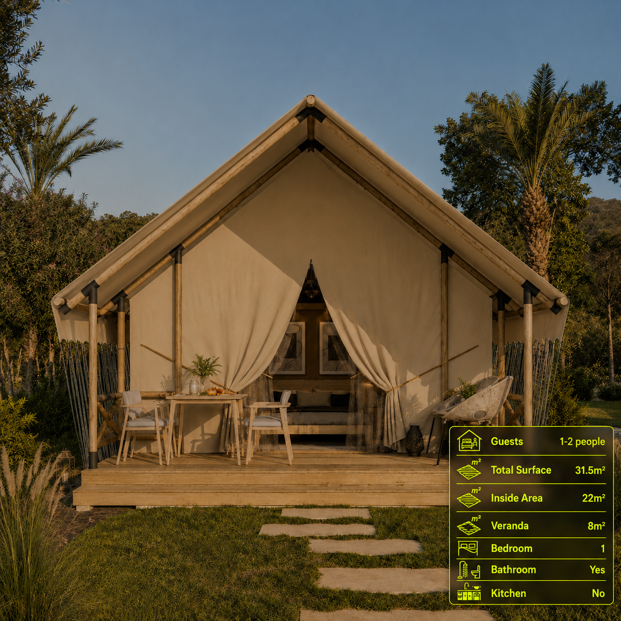 B32 - Compact Luxury Safari Tent