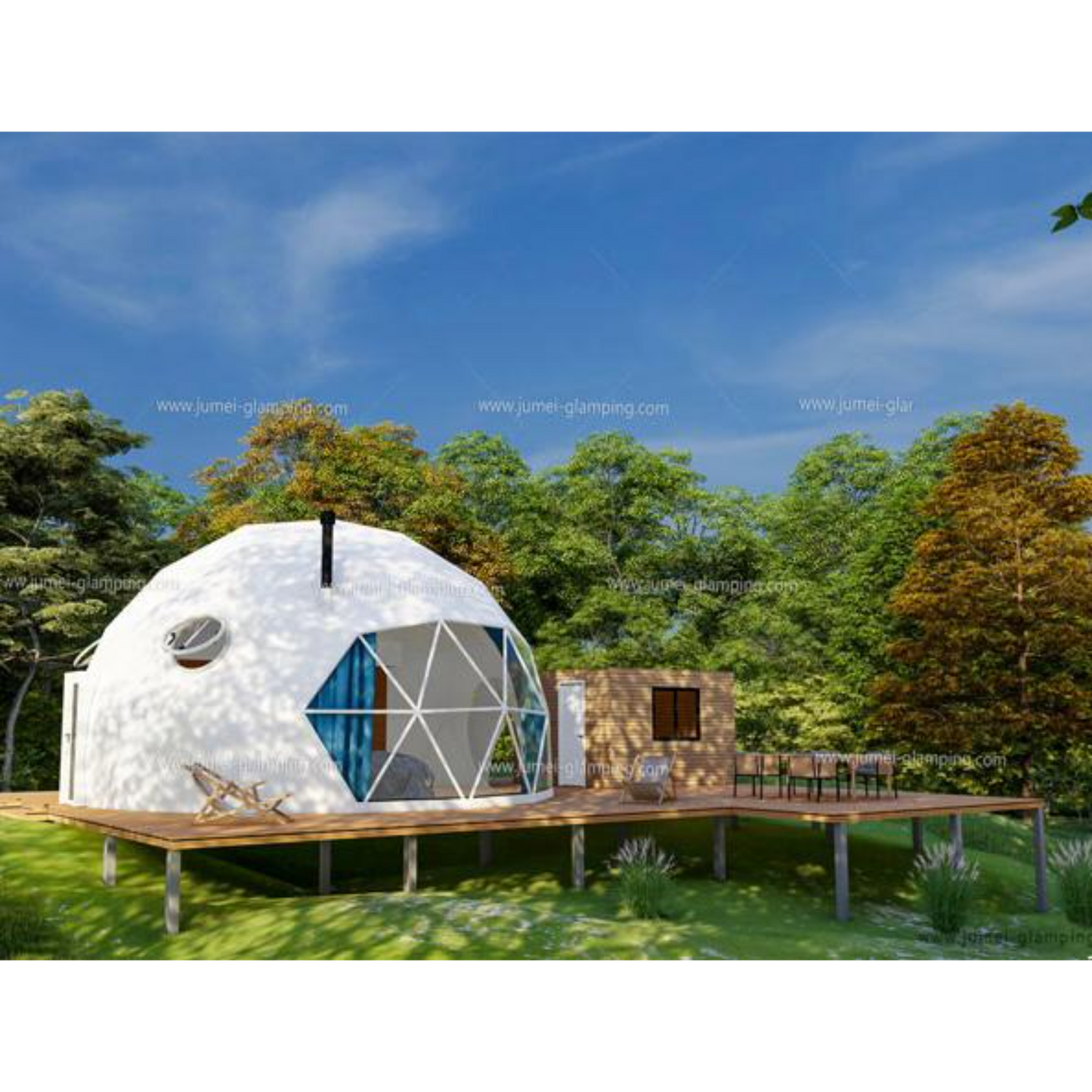 6M + 8M + 8M Linked Dome Package