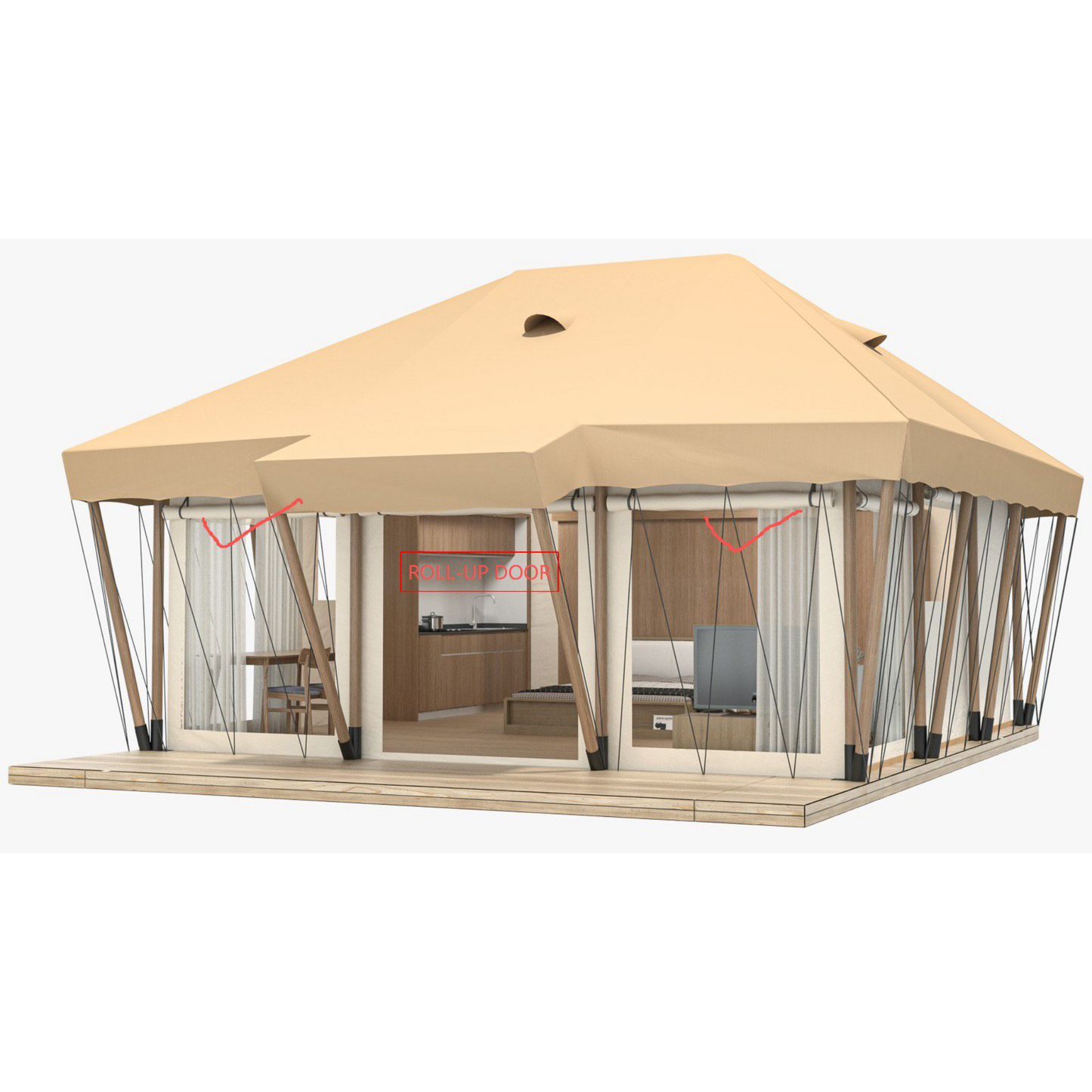 S36 - Exquisite Glamping Safari Tent